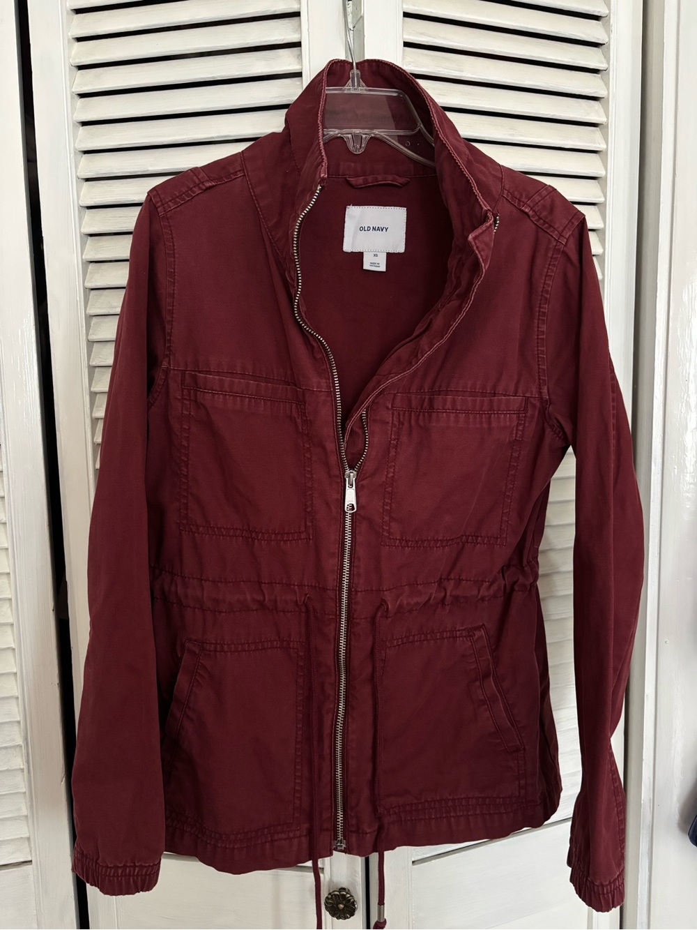 Old Navy Women's Burgundy Utility Jacket